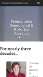 Mobile Screenshot of pennsylvaniaresearch.com